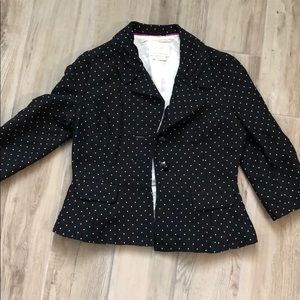 Kate Spade Black with dots blazer